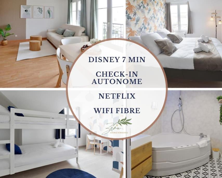 Апартаменты Sesame Duplex Disneyland Paris Netflix 6 Personnes Et 1 Bebe Avec Parking Байи-Роменвилье Экстерьер фото